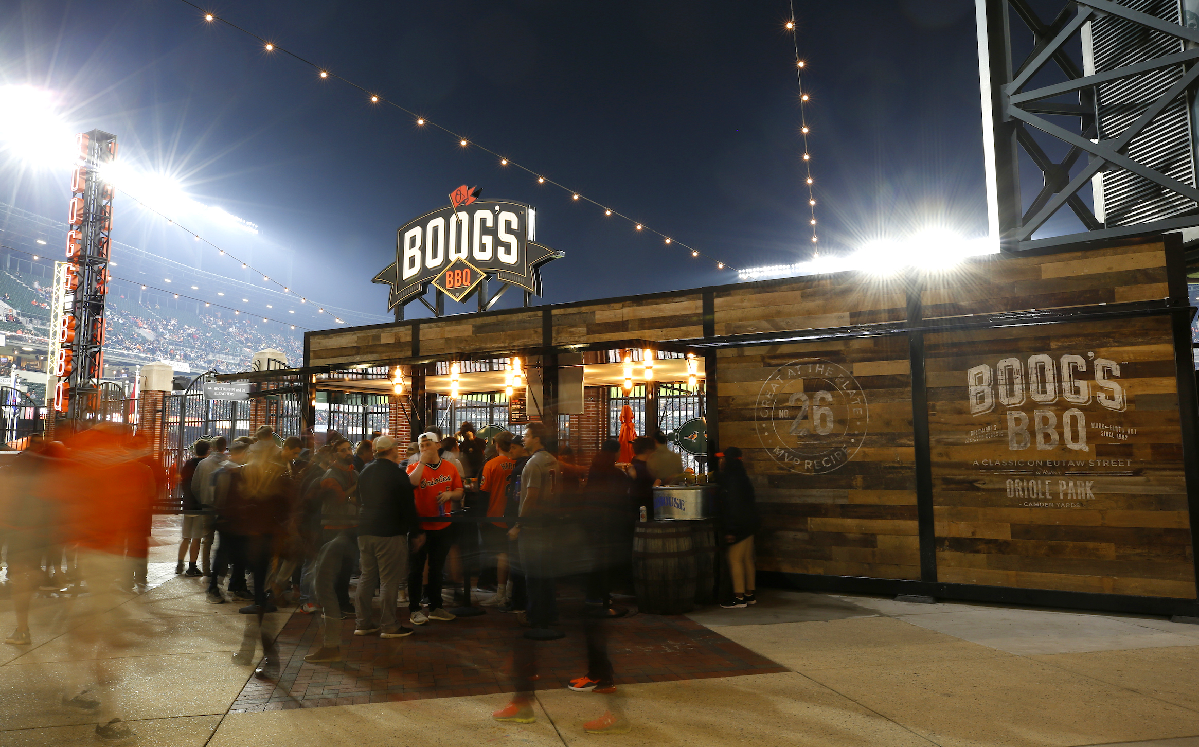 Boog Powell still doing his thing at Boog's BBQ- Camden Yards